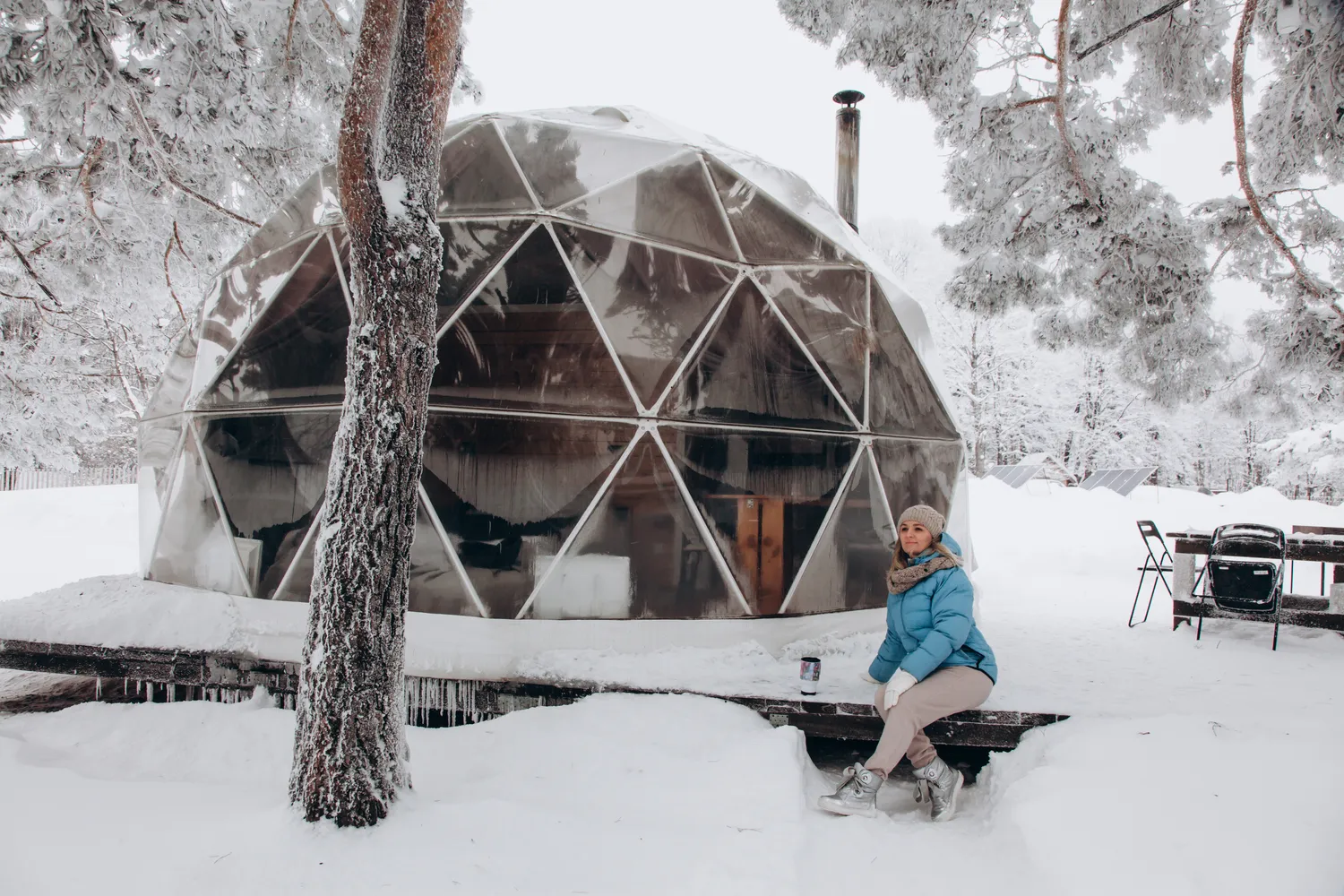 Namiot sferyczny glamping 